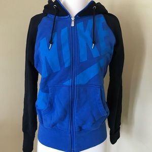 Nike Blue Hoodie Sweatshirt Gym Sportswear